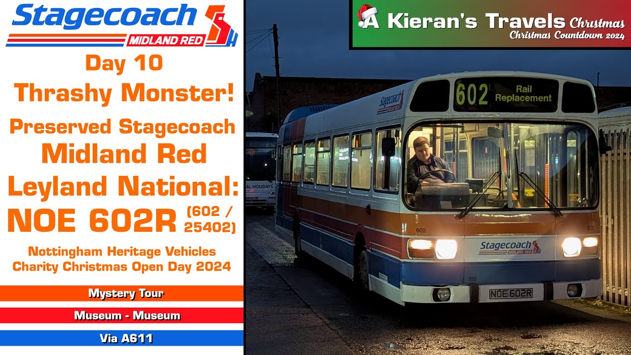 (10) Preserved Stagecoach Midland Red Leyland National: NOE 602R