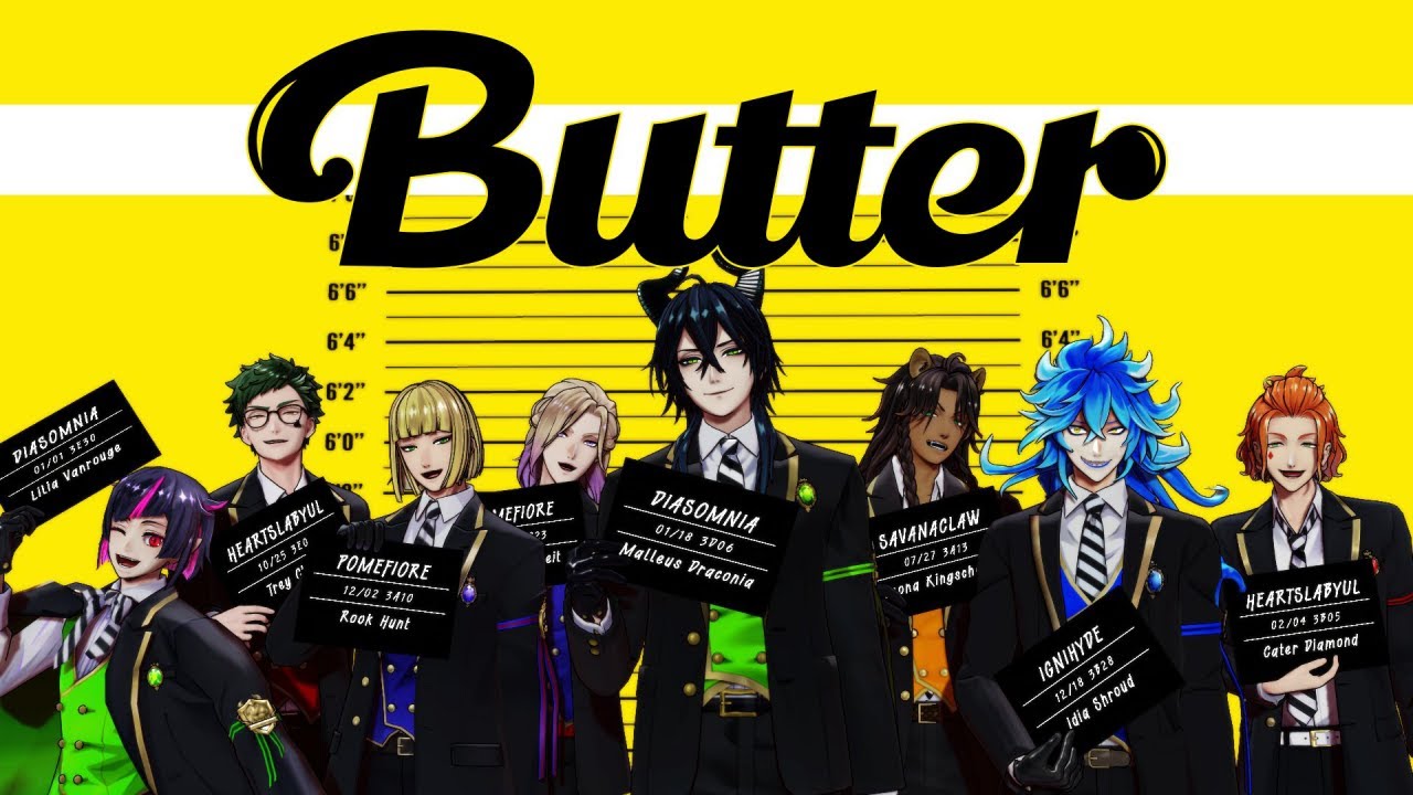【MMDツイステ】 Butter BTS -Full- 【NRC3年生】