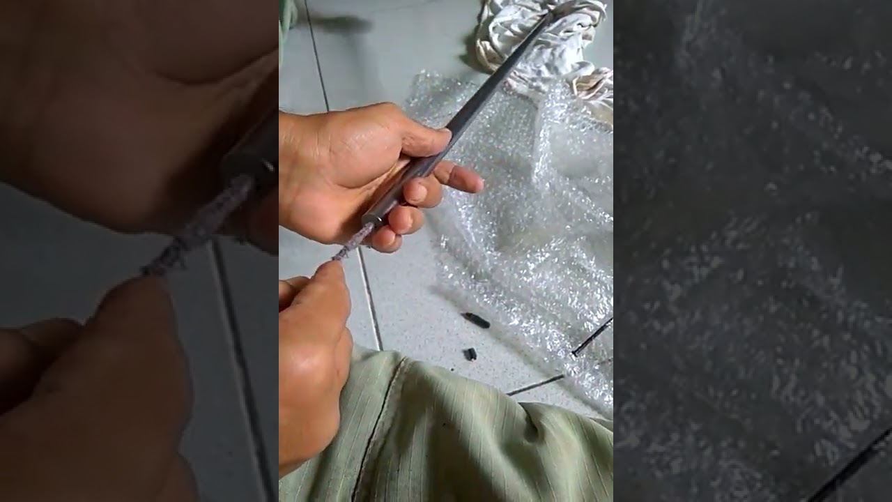 Smoothing the loading hole of the bullet before the barrel is used