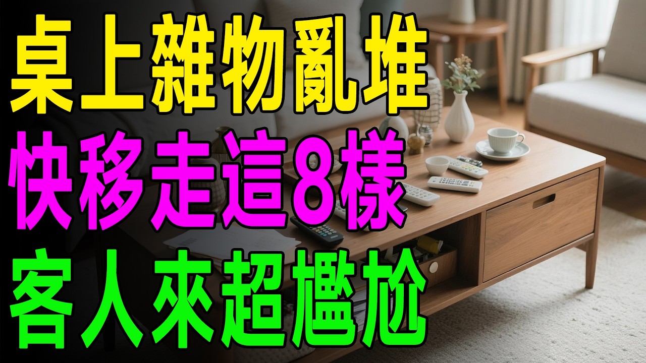 不是東西多就溫馨！退休族別再亂堆飾品，先移除這8樣雜物，減少視覺壓力，客廳看起來更寬敞。