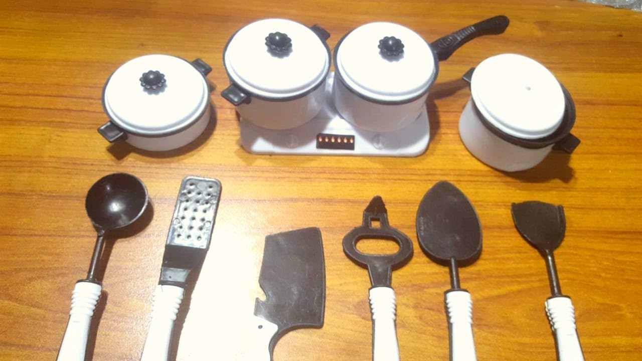 Primitive kitchen set | plastic kitchen set | cooking game|&nbsp; #unboxing#kitchenset#littlestep