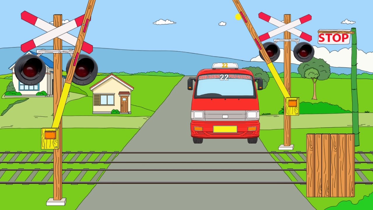 PALANG PINTU KERETA API KAYU