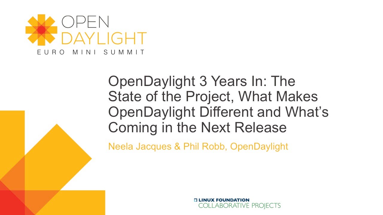 OpenDaylight 3 Years In: The State of the Project, What Makes OpenDaylight Different