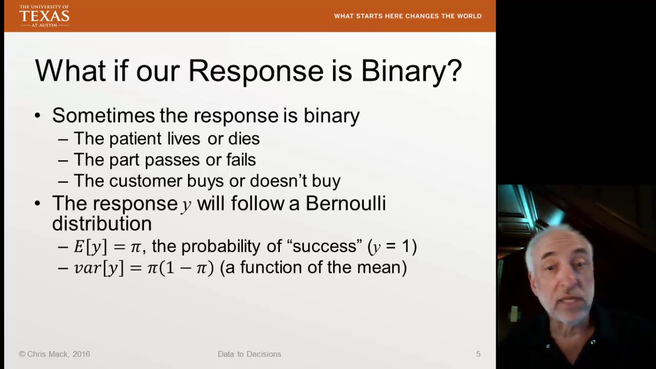 Lecture58 (Data2Decision) Generalized Linear Modeling