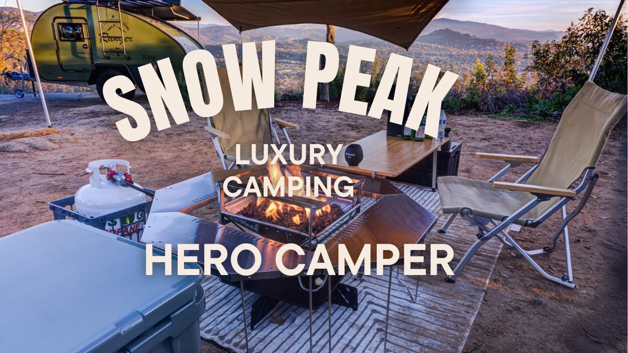 Snow Peak Luxury Camping | Zutto Fire | Hero Camper | Korean BBQ at Dixon Lake Camping Ground 4K