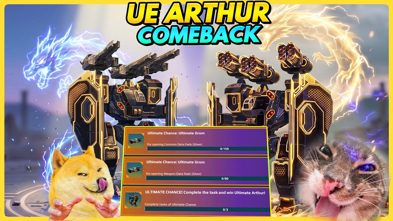 💥War Robots - UE Arthur survival guide: Best build to dominate! - 🎁20x Iaraghi-H