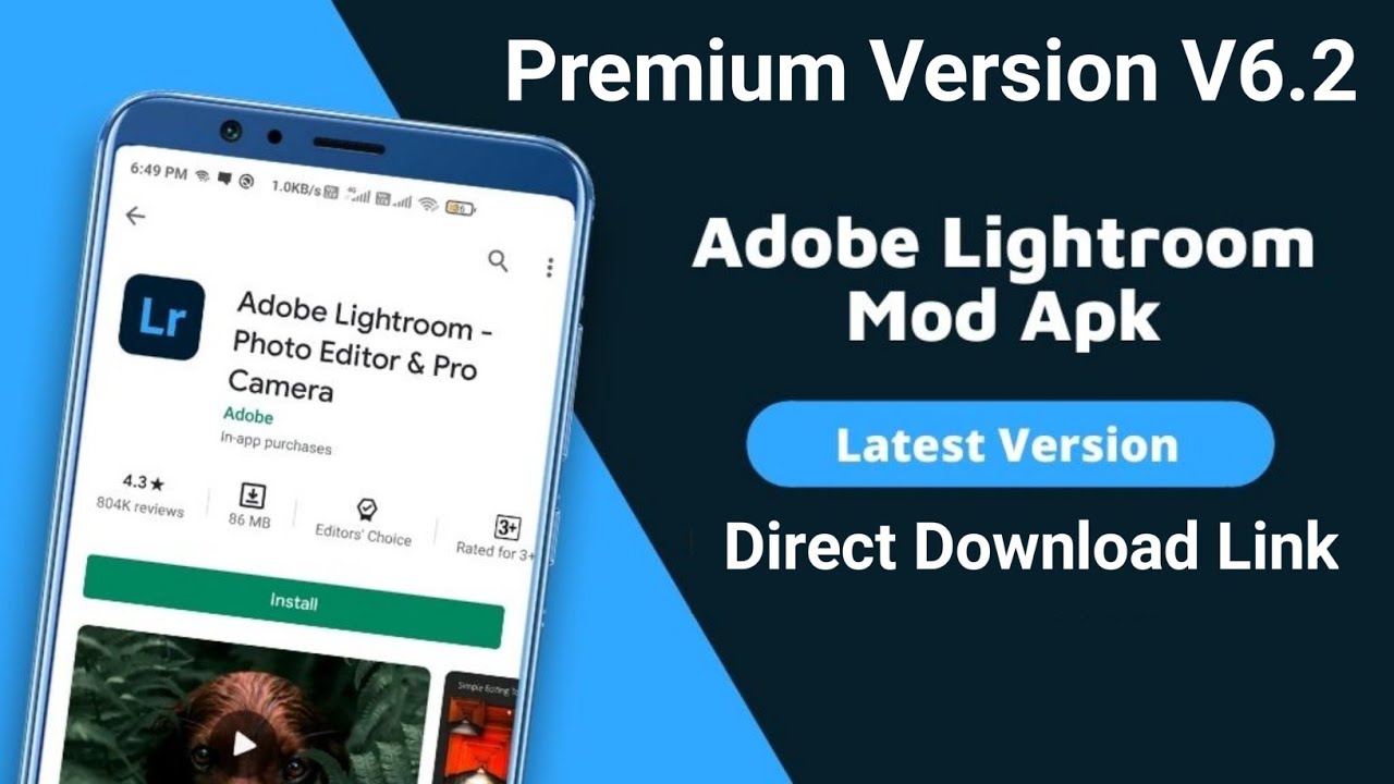 Lightroom Mod Premium Version 6.2 | Free Download | Premium Features Unlocked