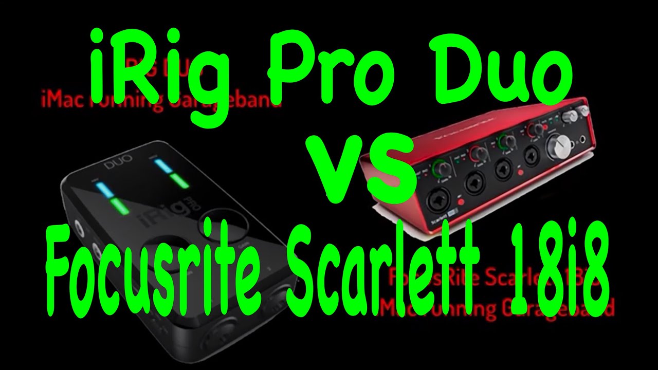 IRIG PRO DUO vs SCARLETT 18I8