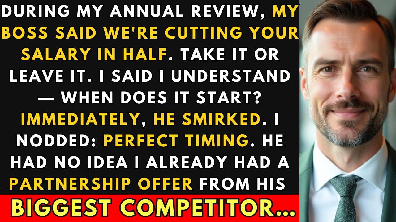 Boss Cut My Salary In Half During Review — Didn't Know I Already Had A Partnership Offer