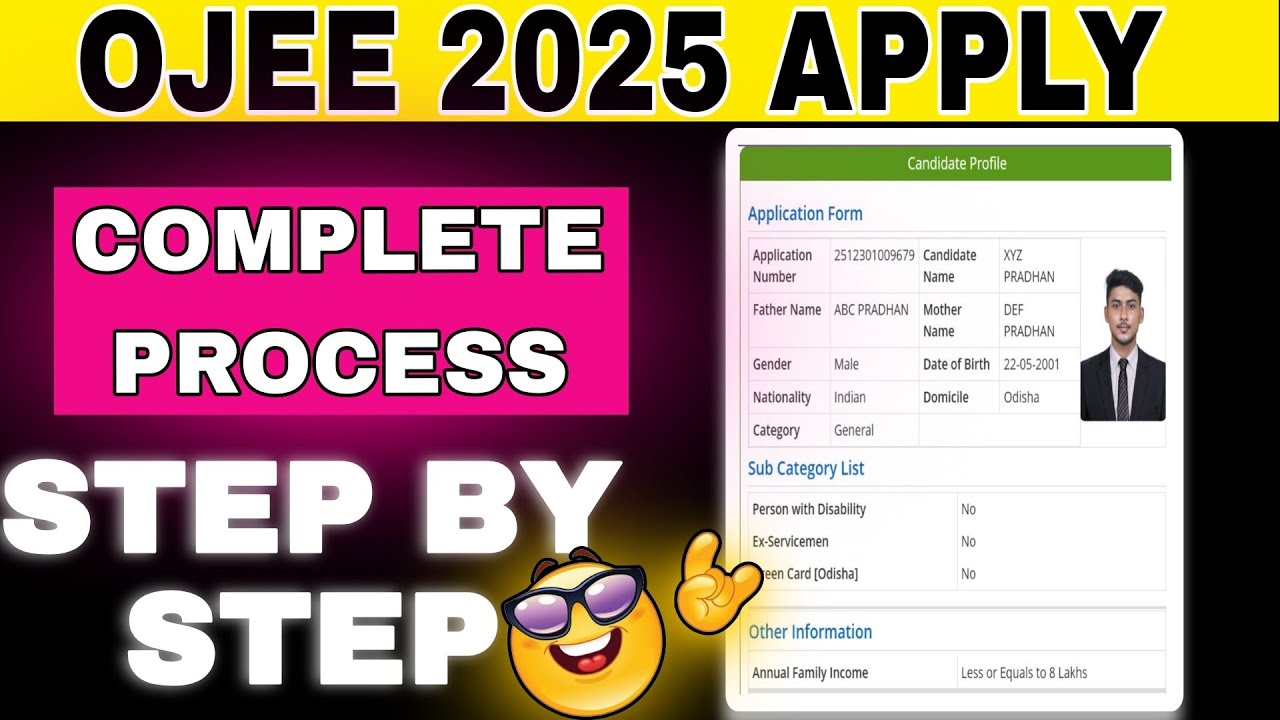 OJEE 2025 APPLICATION FORM || COMPLETE APPLY PROCESS STEP BY STEP || OJEE 2025