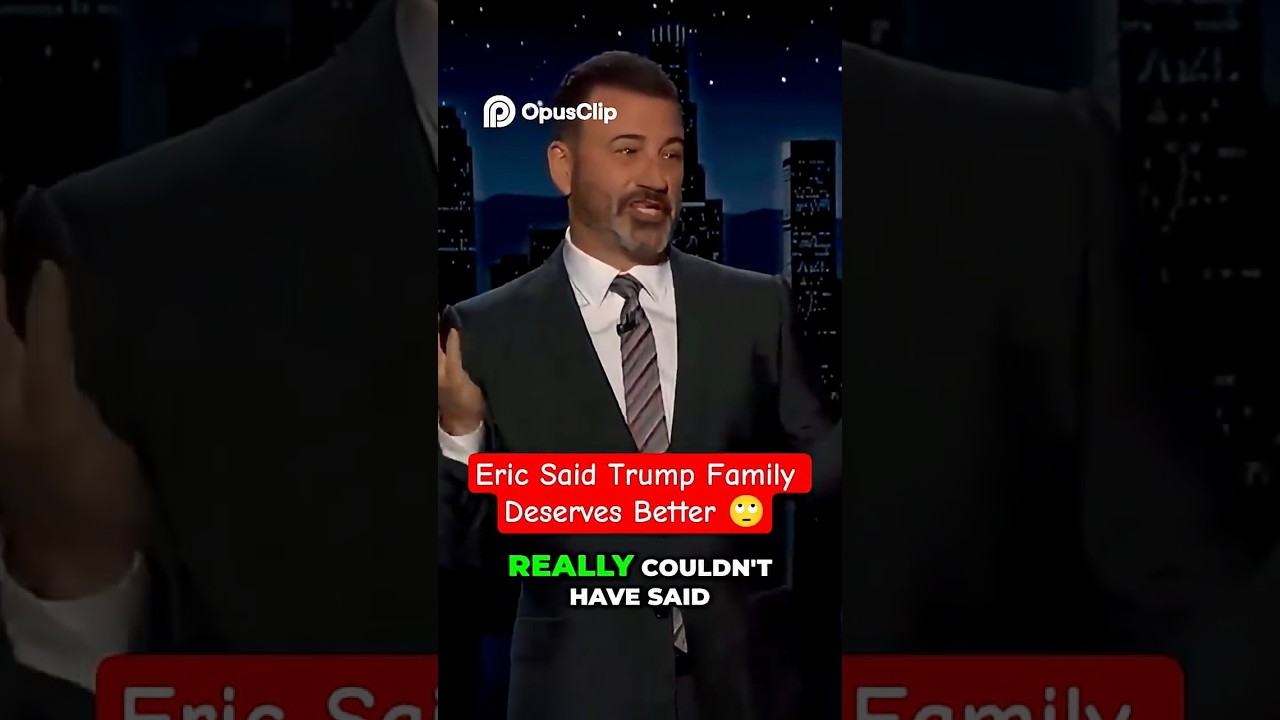 Trump Said His Family Has Done So Much For America 🙄#trump #kimmel #uspolitics #trumpnews #usa#eric