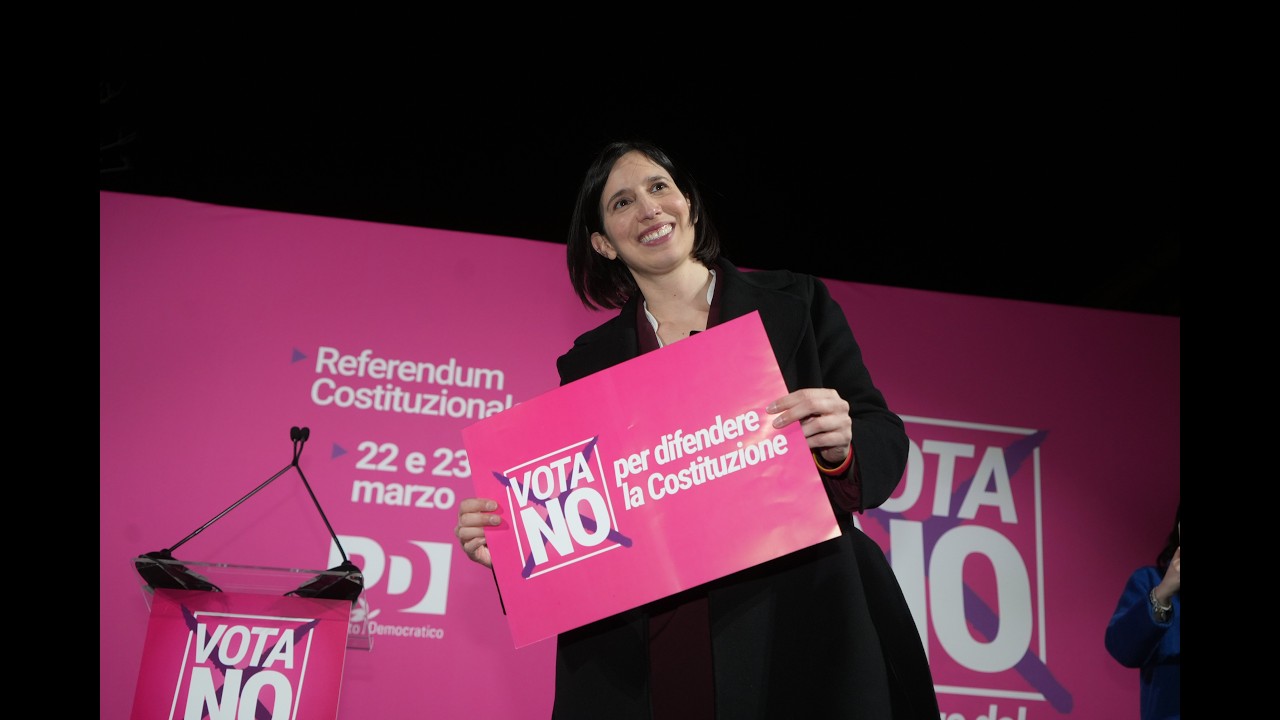 Referendum costituzionale, conferenza stampa di Elly Schlein