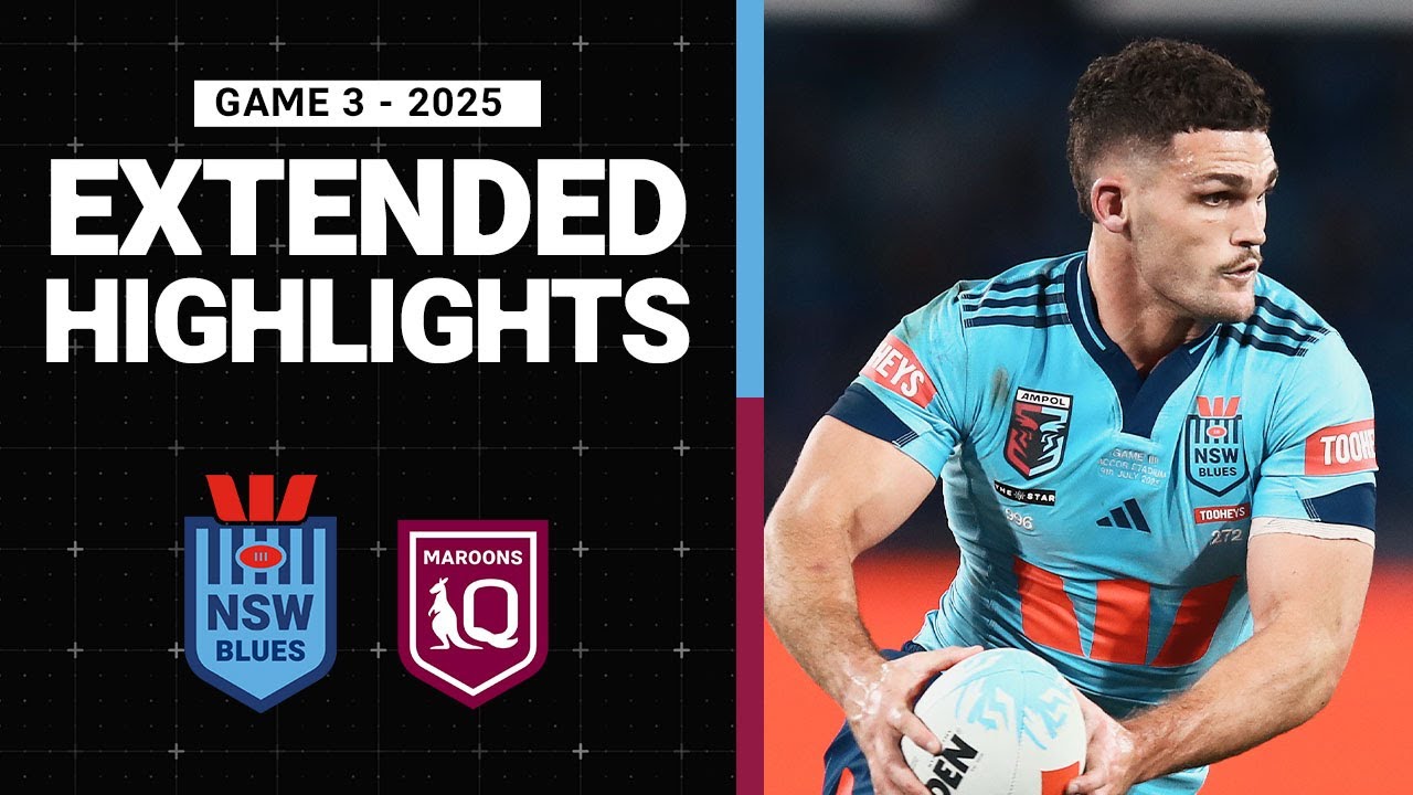 NRL Highlights | 2025 State of Origin | Extended Highlights | Blues v Maroons | Game 3