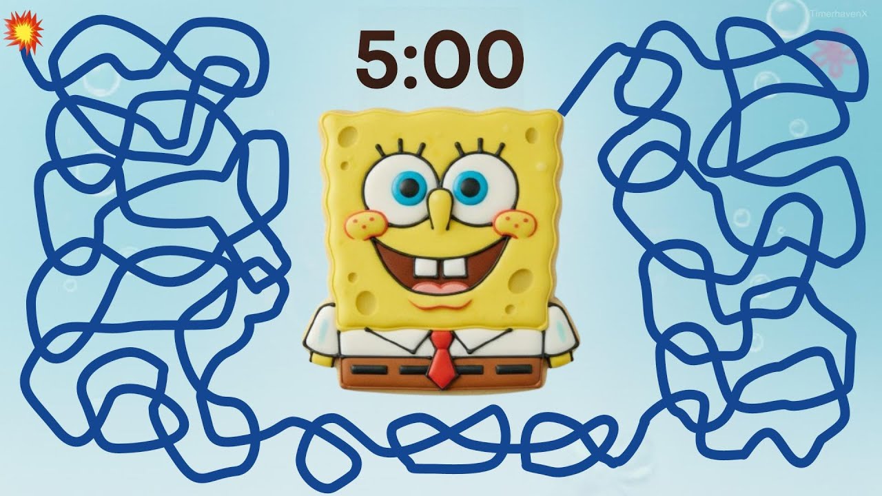 5 Minute Timer Bomb | Spongebob Cookie Countdown 🍪💙