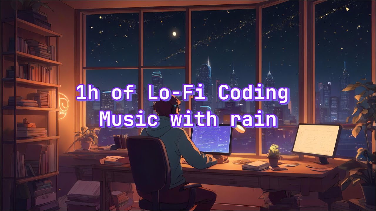 1 Hour of Lo-Fi Coding Music with Rain👨&zwj;💻 💻 🌧️ | Relaxing | Chill Beats for Productivity