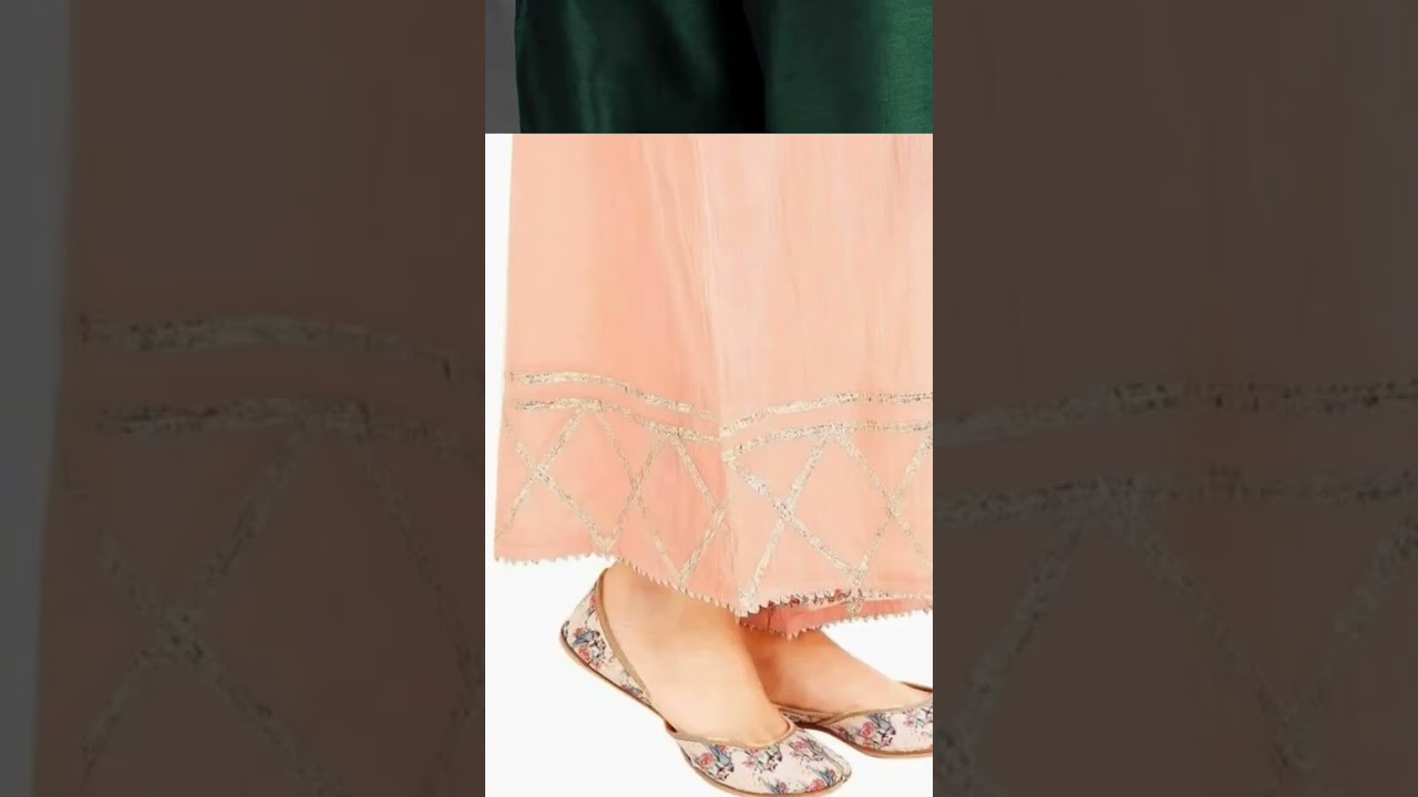 Gota lace 👌🤗pant plazo design ❣️ stylist# designe #ytshorts#viral_video