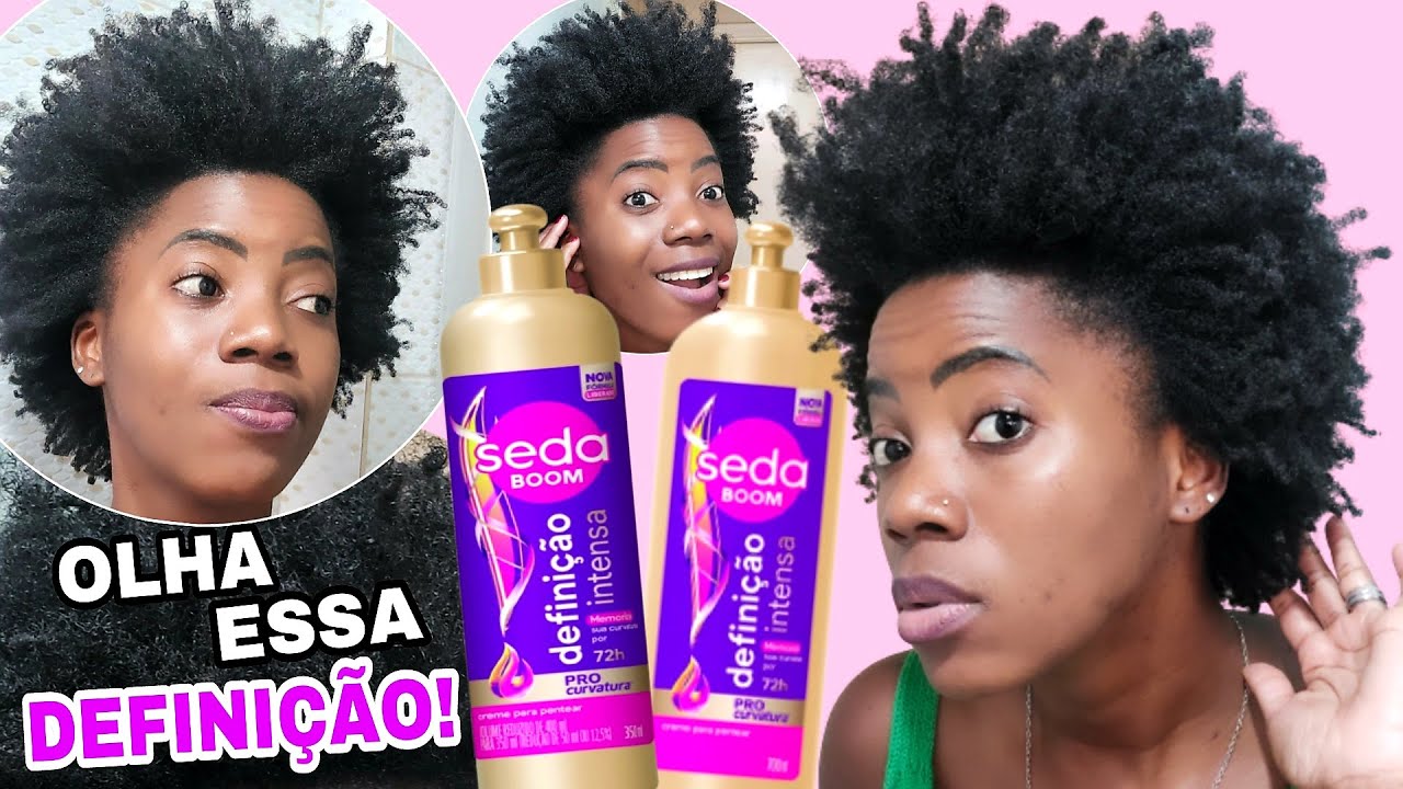 FINALIZAÇÃO COM NOVO SEDA BOOM DEFINIÇÃO INTENSA - Cabelo crespo