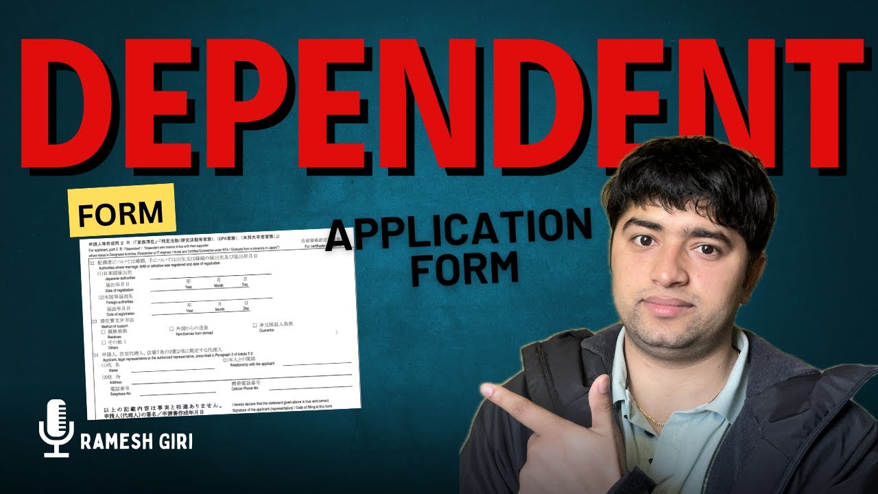 How to fill up dependent visa application.#dependent visa #japan#家族滞在ビザ #申請書 #ビサ