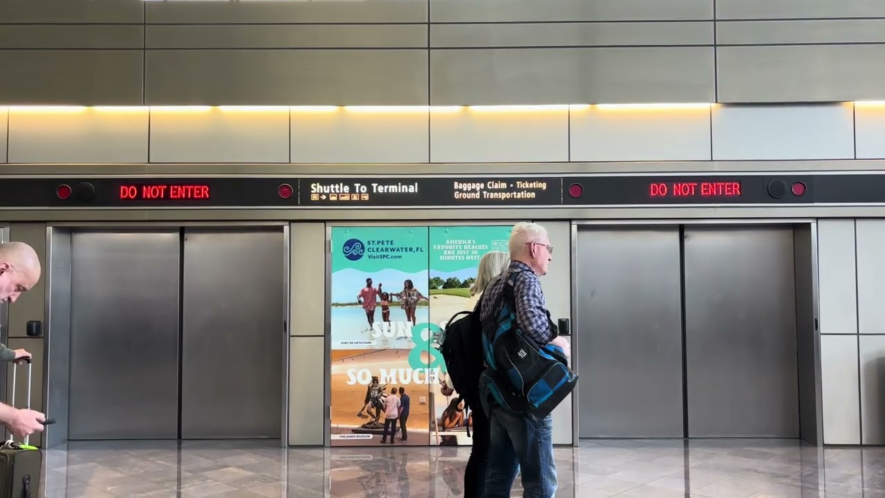 Tampa airport Doors are Closing of Airside E