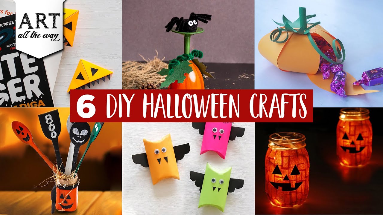 6 DIY Halloween Crafts | Halloween Decor | Halloween Craft Ideas