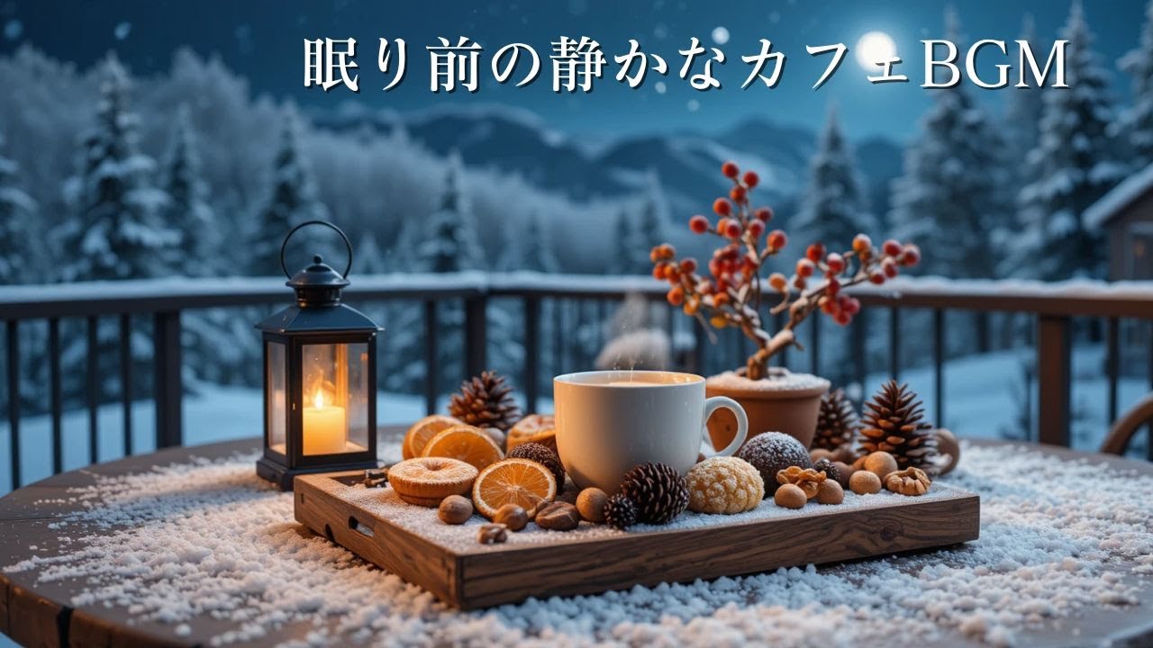 【ジャズBGM】灯りを落とした夜のウィンタージャズ｜眠り前の静かなカフェBGM 🌙🕯️Soft Winter Jazz for Sleep & Relax