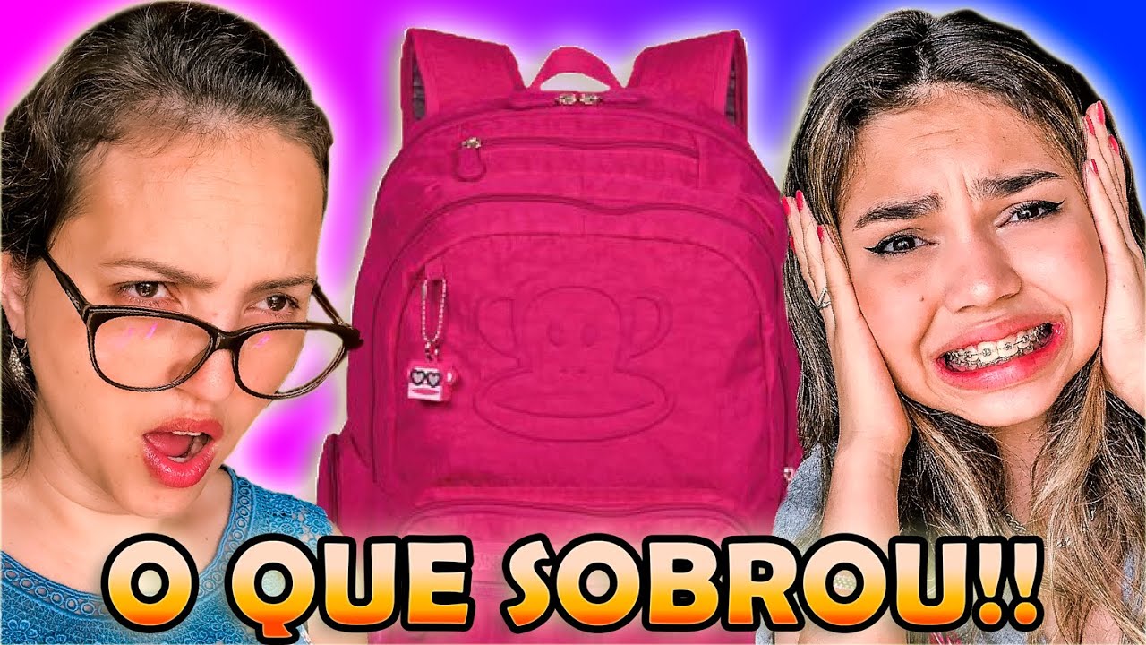 MINHA MÃE REAGINDO AO QUE SOBROU DO MEU MATERIAL ESCOLAR 2020 siga @dailyfamiliaporcides