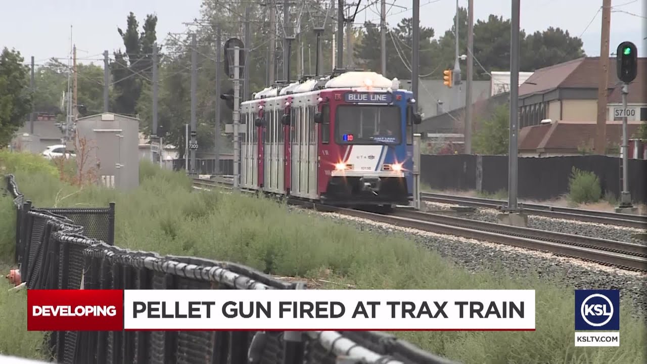 Pellet gun fired at TRAX train, suspect still wanted, police say