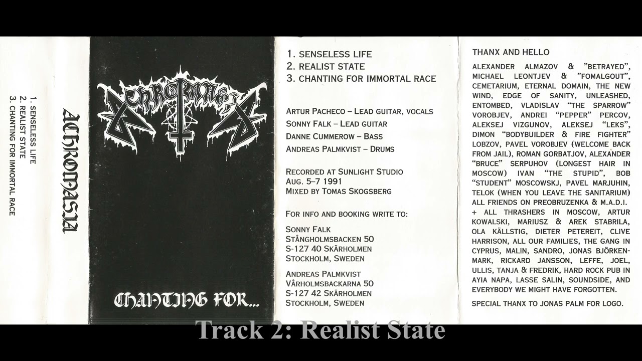 Achromasia - Chanting For... Full Album/Demo (1991)