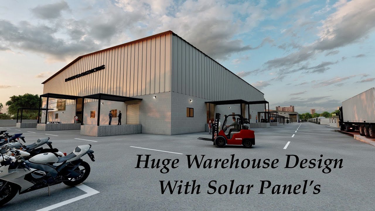 Huge Warehouse Design with Solar Panels by IR Concepts and Constructions | 20000 Sq.m Warehouse Tour