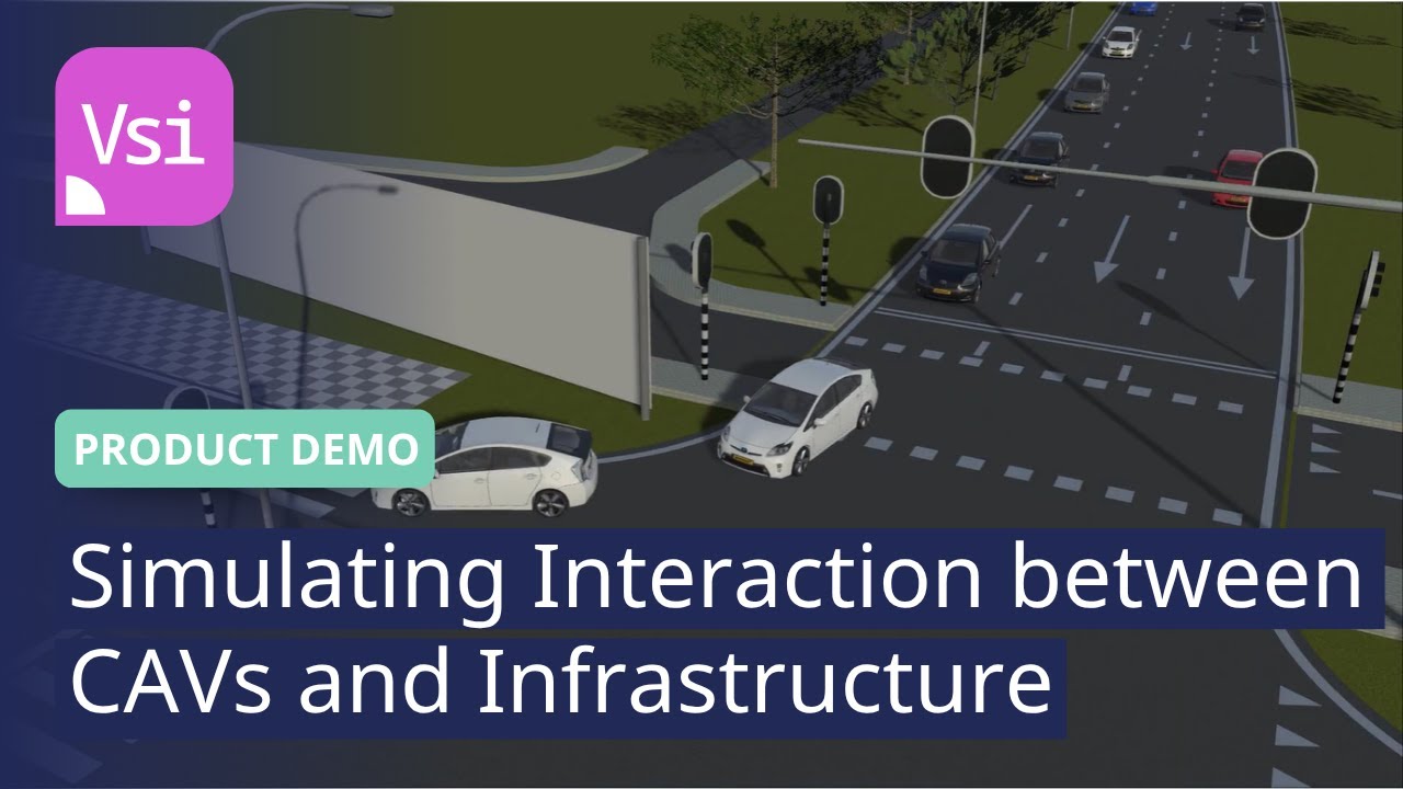 Simulating the Interaction between CAVs and Infrastructure | PTV Vissim | Demo