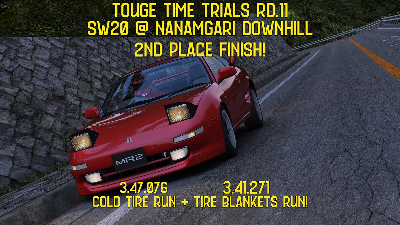 Touge Time Trials Rd.11 2nd Place Finish! SW20 MR2 @ Nanamagari Downhill (3.41.271) [Assetto Corsa]