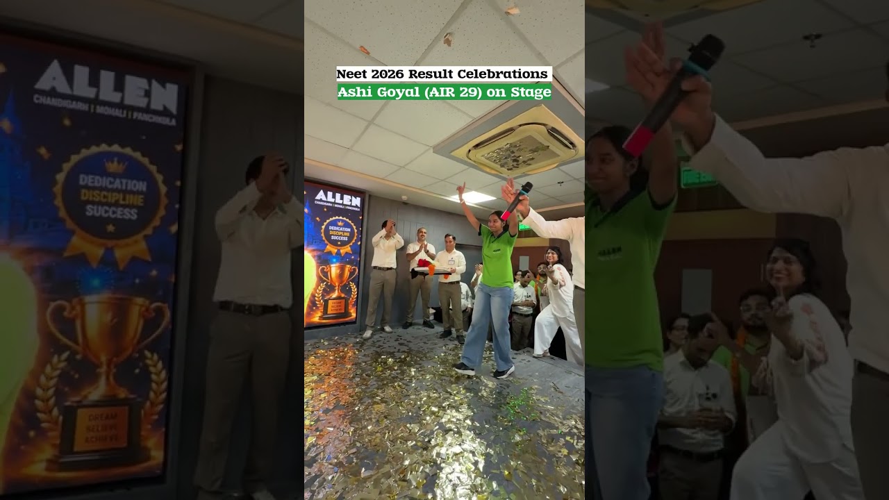 NEET 2026 Result Celebrations | Ashi Goyal (AIR 29) on Stage #shorts