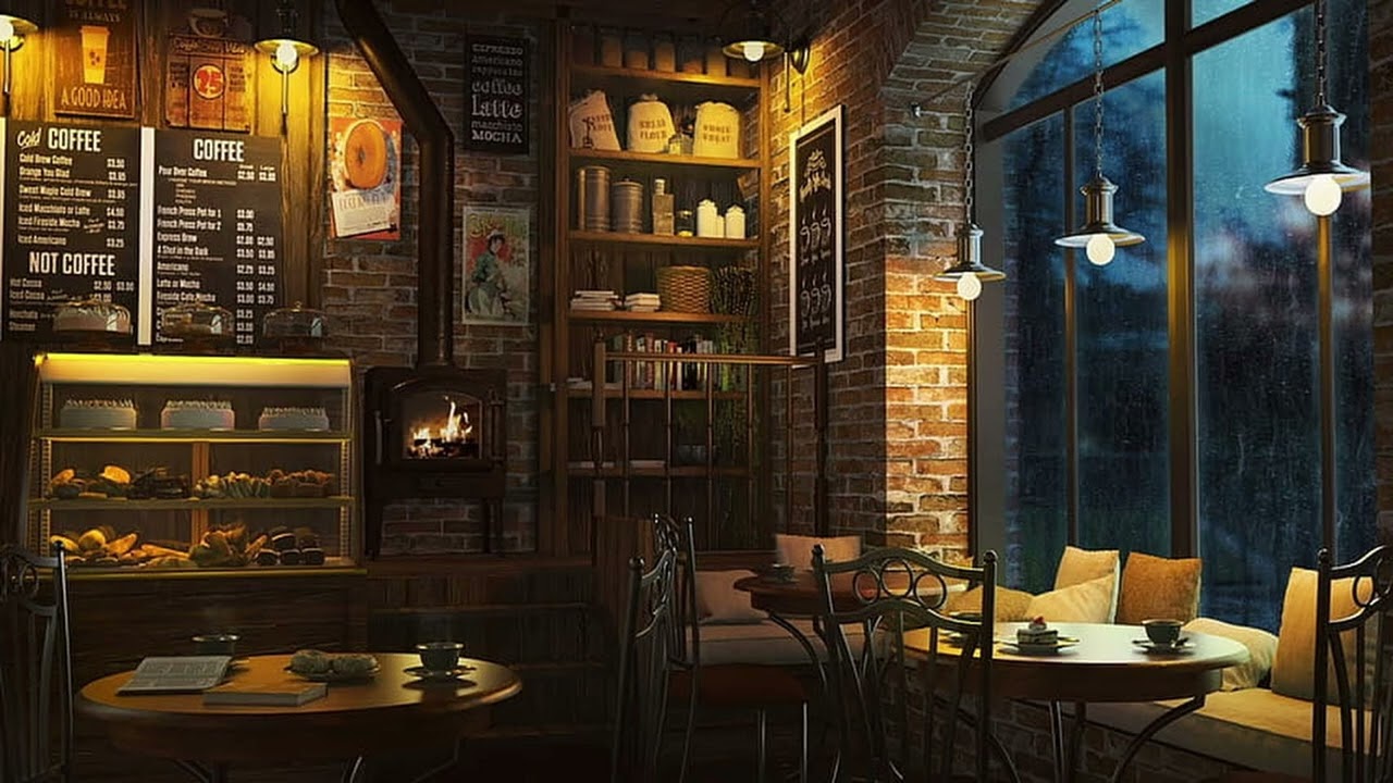 Cozy Jazz Coffe Shop Ambience music for Studying, Working & Relaxing