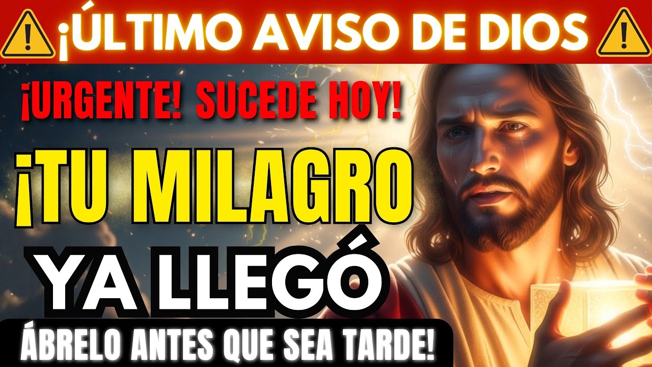 ¡URGENTE! DIOS DICE: TU MILAGRO LLEGÓ HOY — ÁBRELO AHORA CON FE ✨