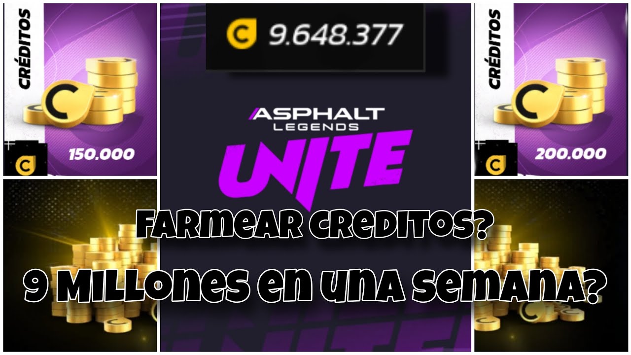 Es posible? como farmear creditos facil en asphalt unite.