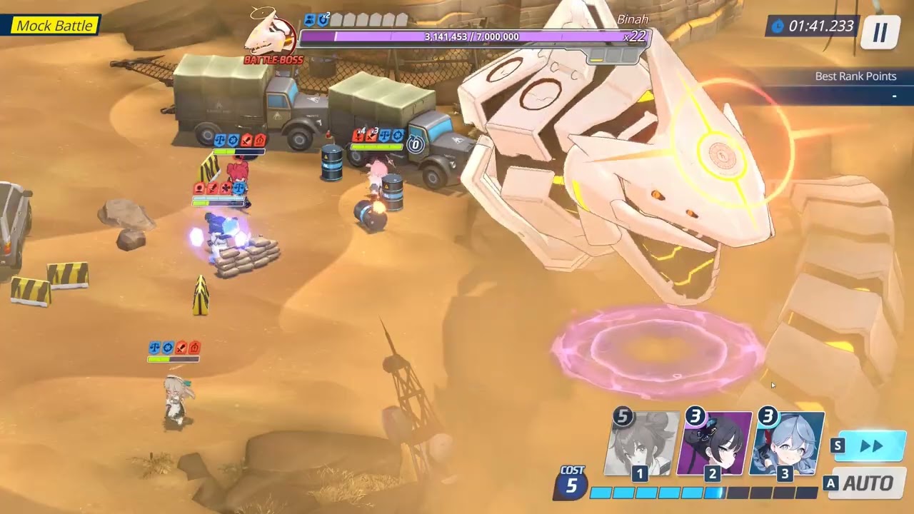 [Grand Assault] Binah Outdoor Insane (Elastic) lv 66