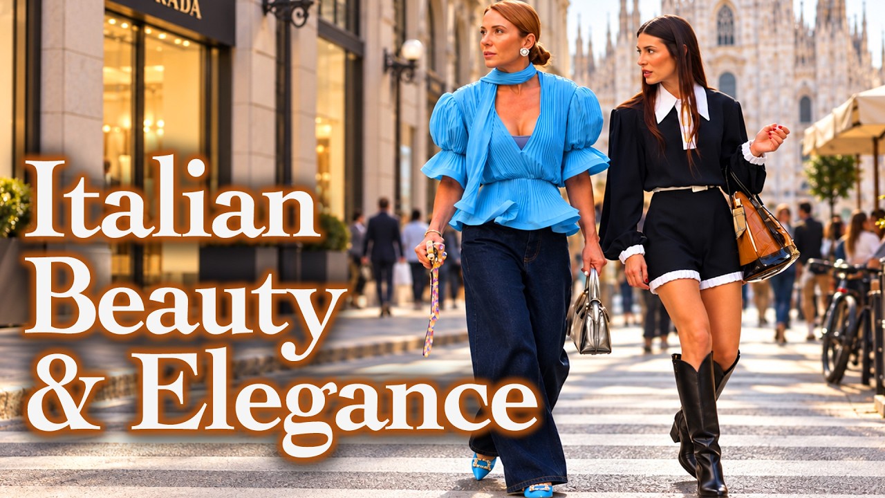 Italian Beauty & Elegance 🇮🇹 September 2026 Beautiful Women's Fashion Milan Street Style