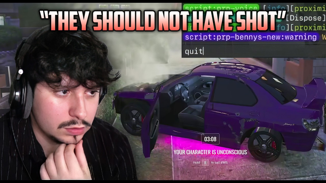 Client Reacts to Curtis F8 Quitting After Getting Shot Down by Cops | ProdigyRP 2.8