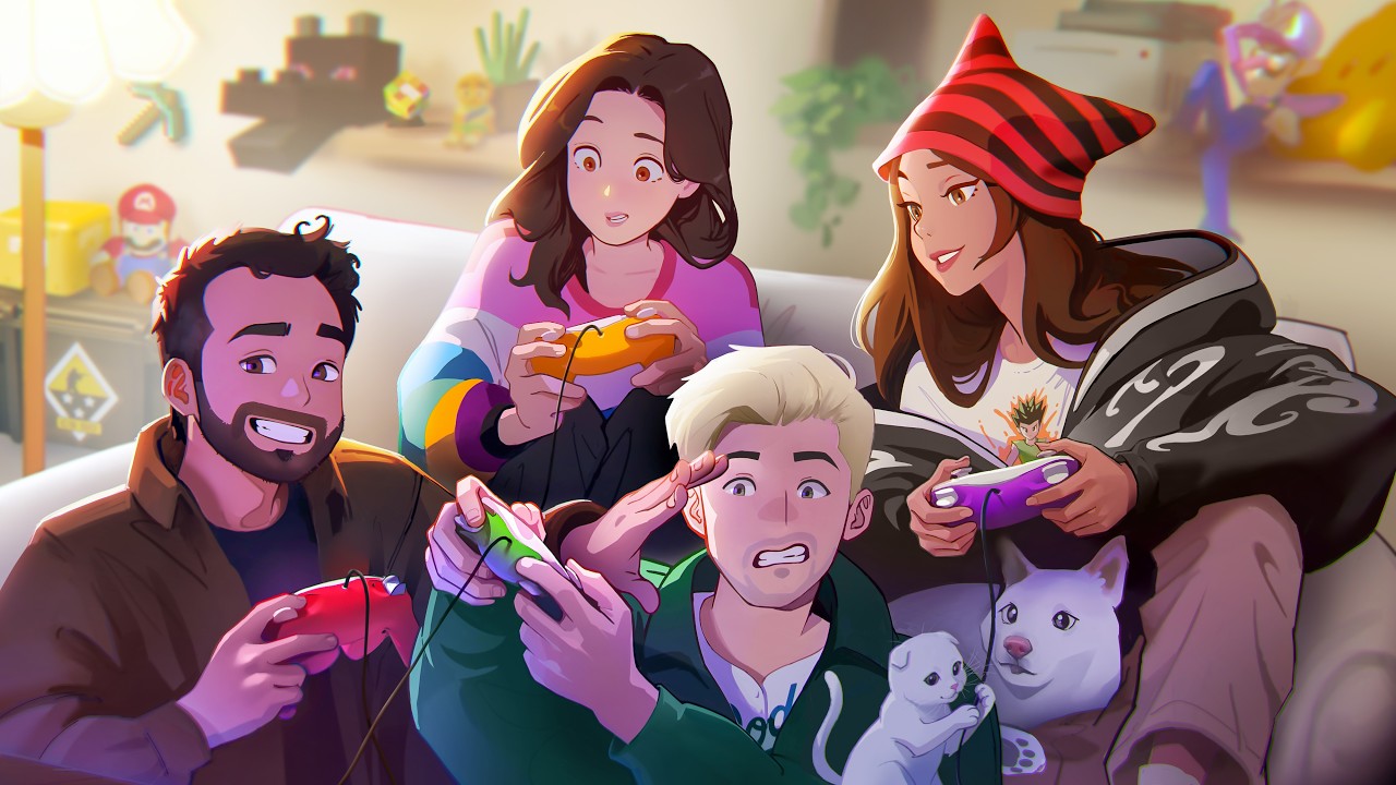 🔴LIVE! GAMES WITH SQUEEX, FUSLIE, LUDWIG! (also live on twitch)