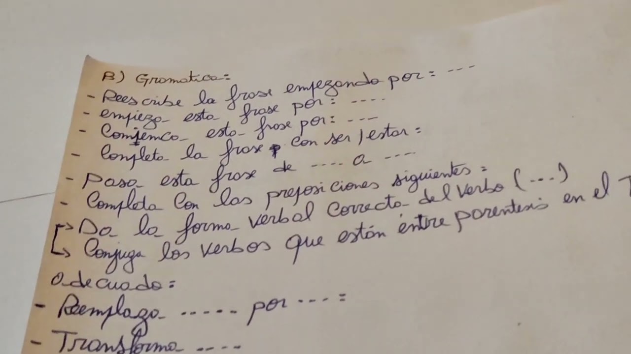 الأسئلة النموذجية والمقترحة في مواضيع اللغة الإسبانية 🇪🇸