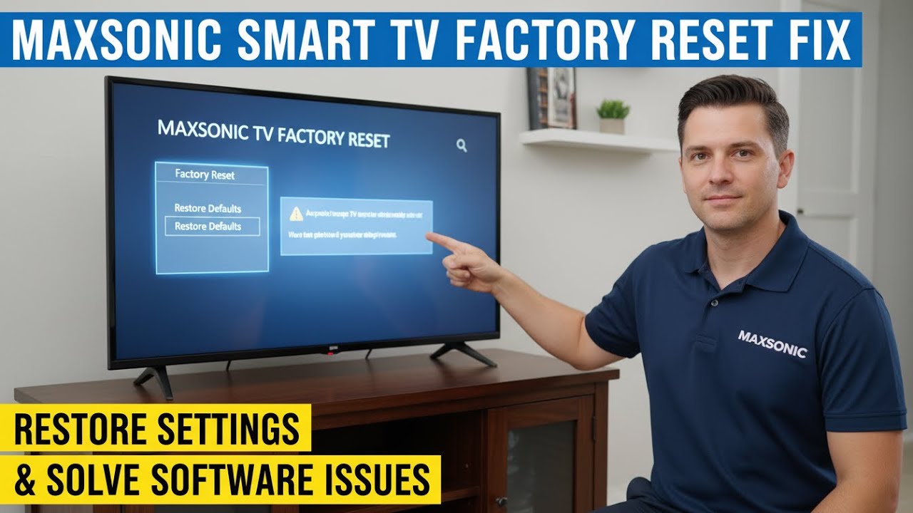 Сброс настроек телевизора Maxsonic до заводских | Быстрое восстановление настроек и решение прогр...