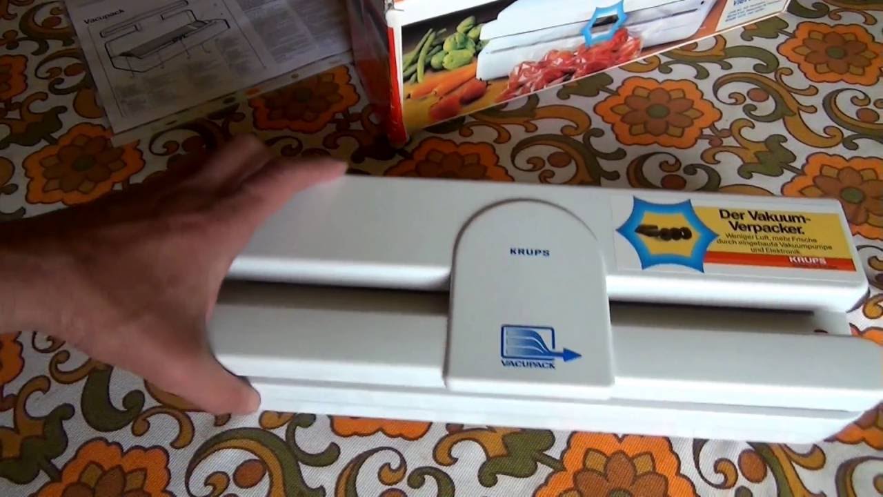 Krups-Folienschwei&szlig;ger&auml;t Vacupack 383,vacuum sealer