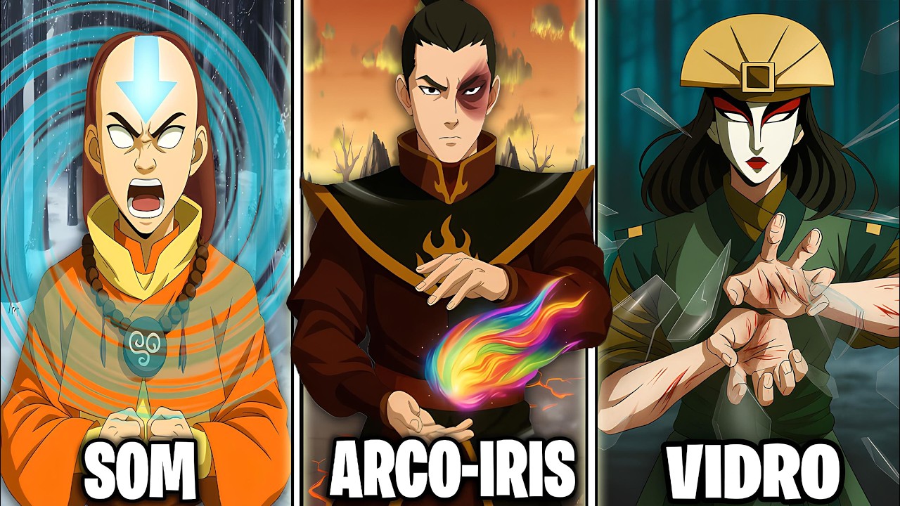 Todas as Habilidades ESPECIAIS  & PROIBIDAS de Dobra em Avatar (Lenda de Aang, Korra e Quadrinhos)