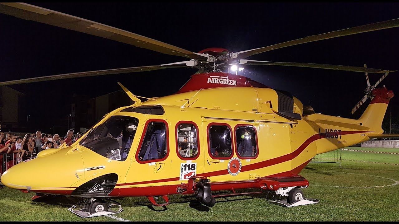 Decollo Elisoccorso Piemonte - Inaugurazione notturna