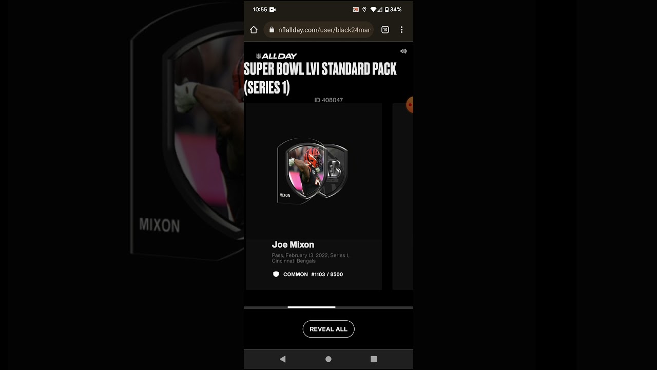 NFL ALL DAY NFT - SUPER BOWL LVI STANDARD PACK (SERIES 1) OPENING
