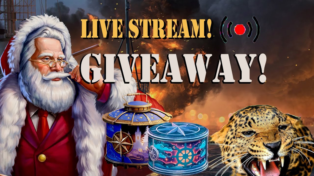 🎮 the-jaguar‘s Live Holiday Giveaway Broadcast 2 | World of Warships Legends