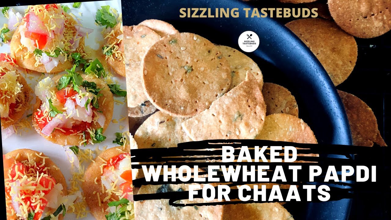 How to make Baked Papdi for Chaats | Homemade Wholewheat Baked Papdi | No Maida, no fry Baked Papdi