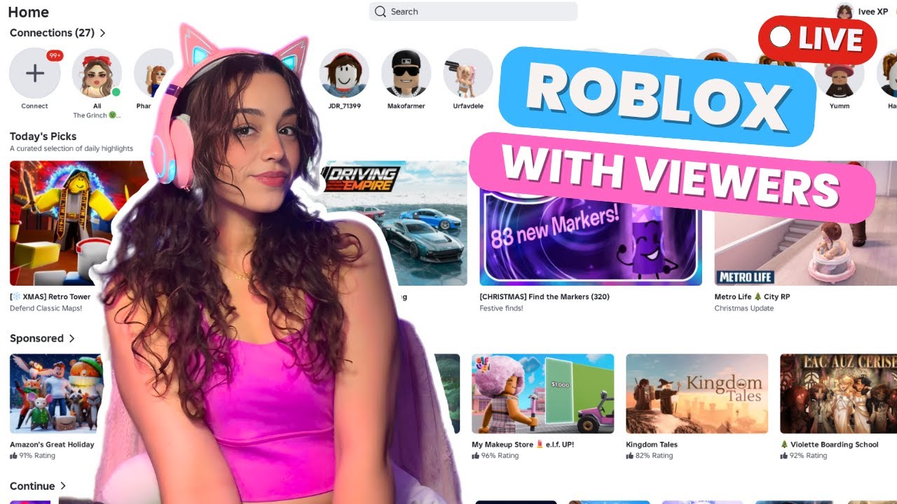Playing ROLBOX Live with VIEWERS!!