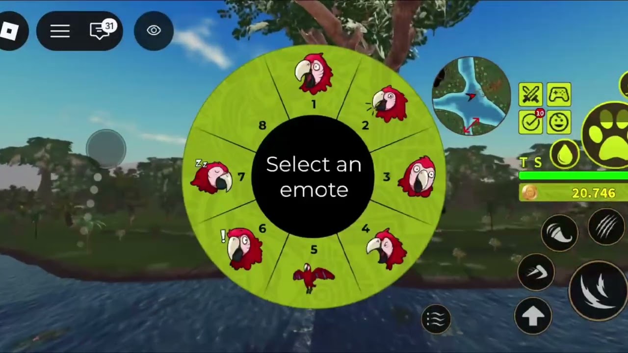 Playing as a￼ macaw🦜