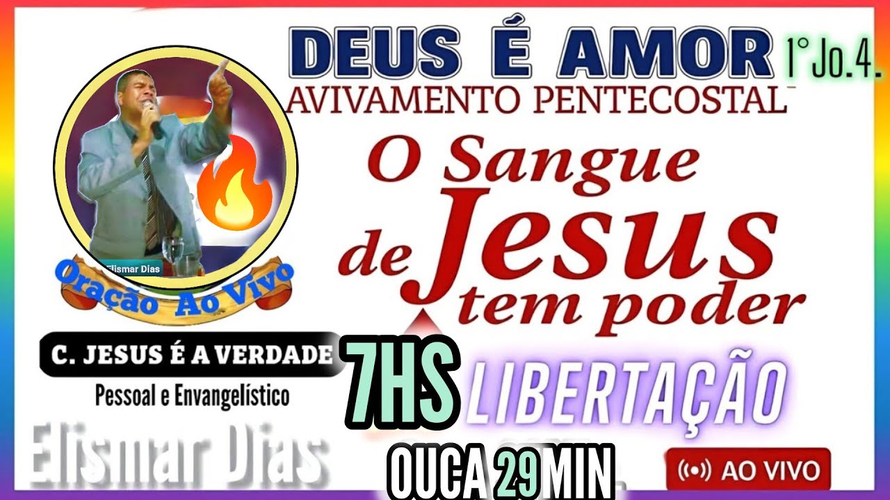 🔥AO VIVO IPDA | ORAÇÃO 7H | MANHÃ JEJUM E LIBERTAÇÃO | @JesusEaVerdade7  #oração7hs #oraçãohoje